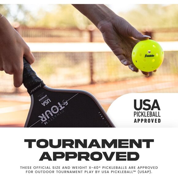 X-40 Outdoor Pickleballs - Official Ball of Pickleball, APP Tour + Open - Regu - Picture 8 of 11